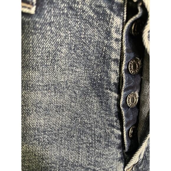 Agolde Jaime High Rise Jeans Button-Fly Organic Cotton Blue Sz.24 - Picture 2 of 5